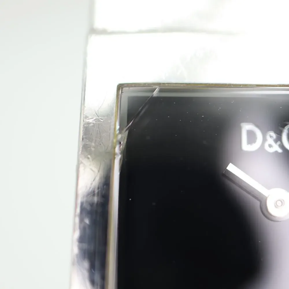 Dolce & Gabbana D&G Forever Ladies Watch 26mm Silver Tone Cuff Bracelet Working